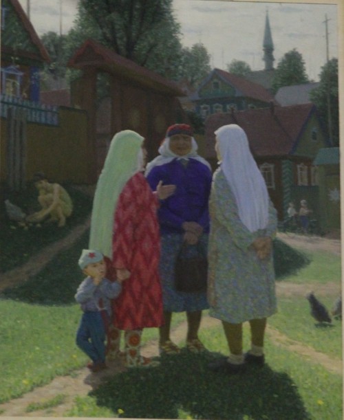 Загидуллин Р.Г. 1960 Наши бабушки. 1986 Картон, масло