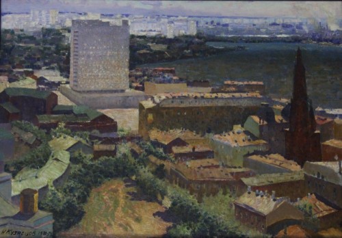 Кузнецов Н.Д. 1923-1974 Старая и новая Казань. 1972-1974 Холст, масло